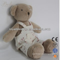 Plush and stuffed teddy bear animal baby toys with clothes